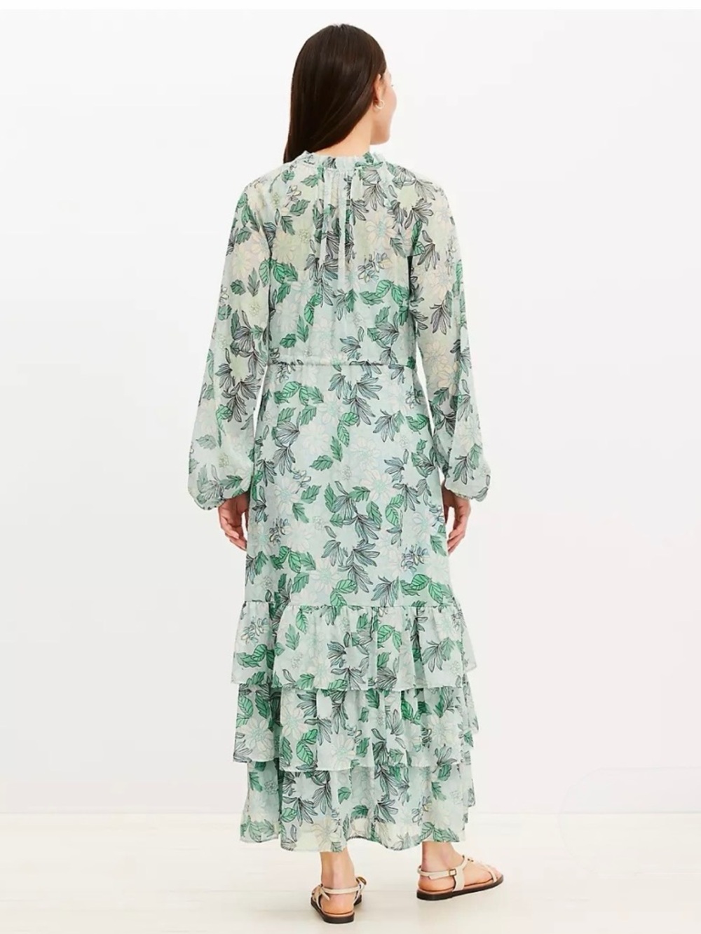 Loft Gardenia Ruffle Maxi Dress - Picture 2 of 5